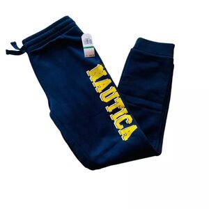 Nautica Sz L ( 14/16)  Boys Sweat Pants Blue/ Yellow